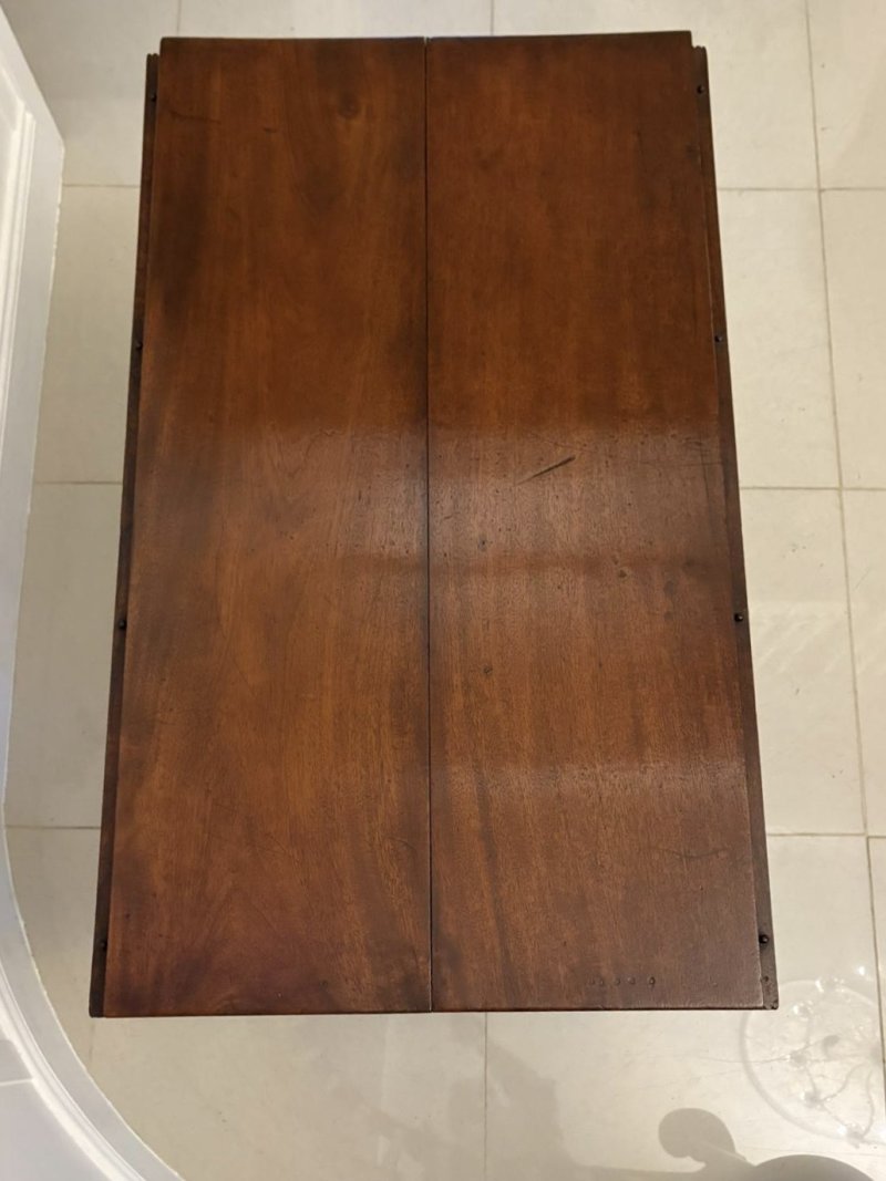 Unusual Antique 8 Seater George III Quality Mahogany Extending Pembroke Dining Table - Image 11